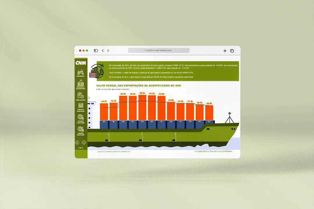Confederação Nacional de Municípios - Trabalho de Dashboards, Design Institutional, Automation por Joelton Souza